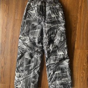 Men's Abstract Black and White Pants